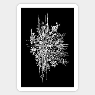 Abstract doodle art Sticker